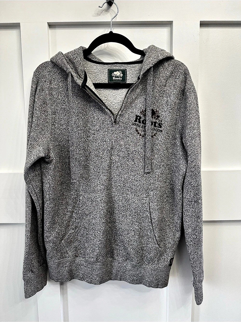 Roots Salt & Pepper Quarter Zip Hoodie